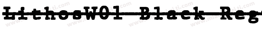 LithosW01-Black Regu字体转换